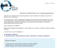 Webdesign fü Politische Bildung Bayern